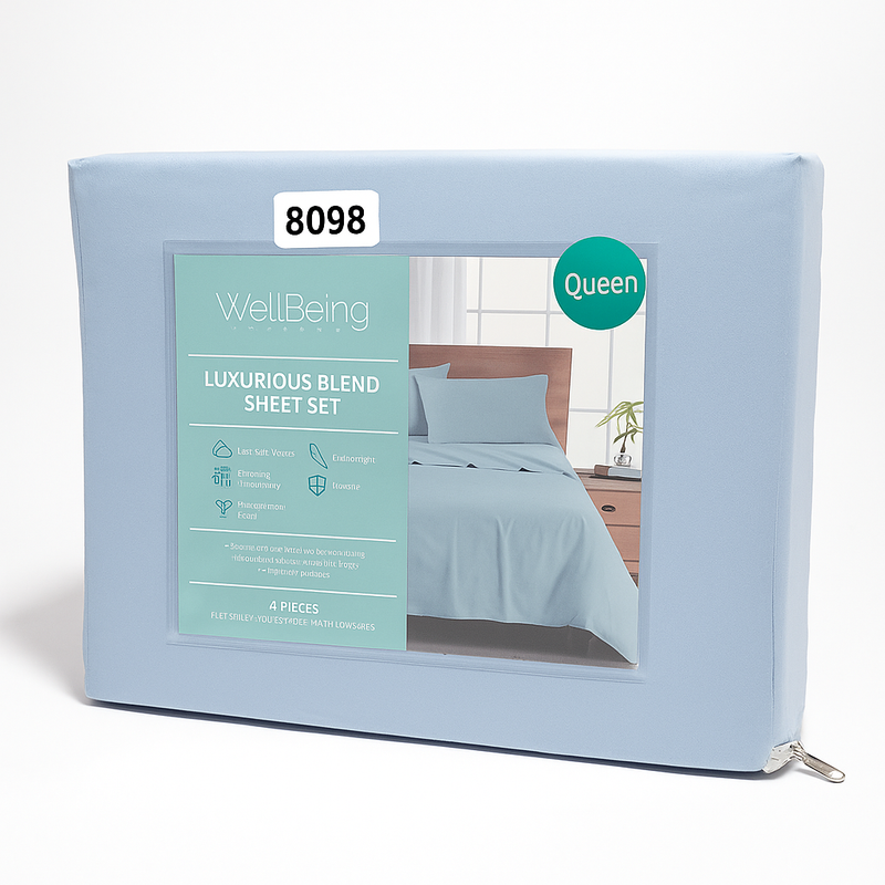 Queen 4-Piece Sheet Set Luxurious Blend