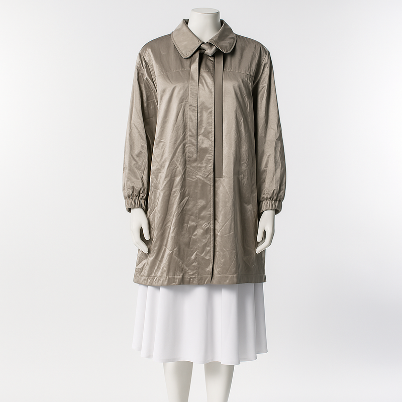 Silk Trench Coat