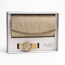 Ashley Elegant Watch And CLutch Set