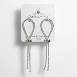Crystal Avenue Slider Drop Earrings.