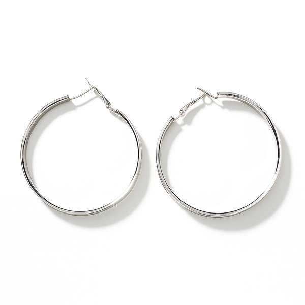 Silver Hoop Earrings