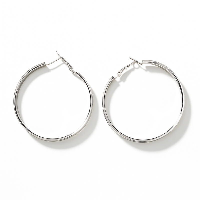 Silver Hoop Earrings