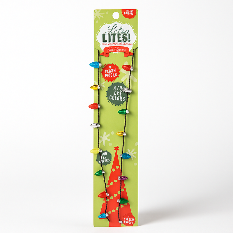 Lotsa Lites Flashing Holiday Necklace