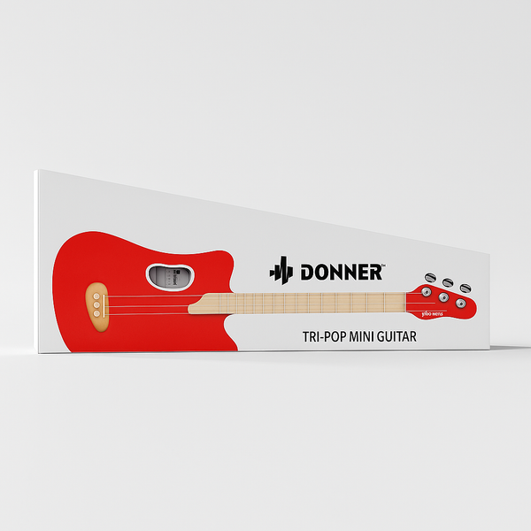 Donner Tri-Pop Mini Guitar