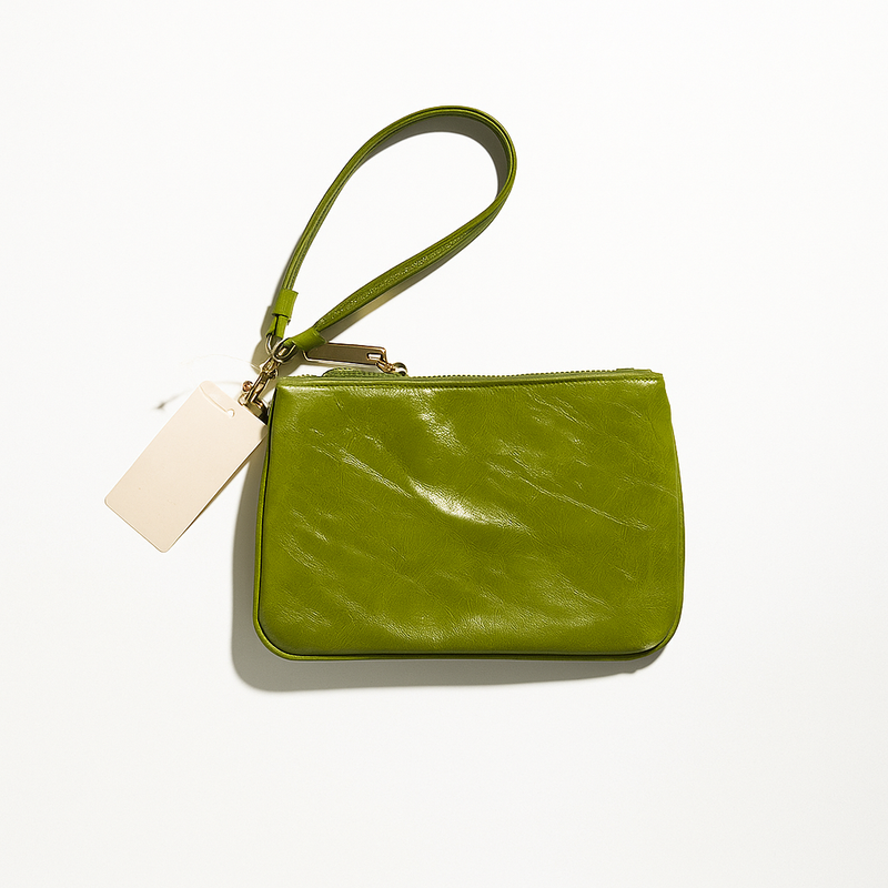 Coach leather wristlet accessory pouch