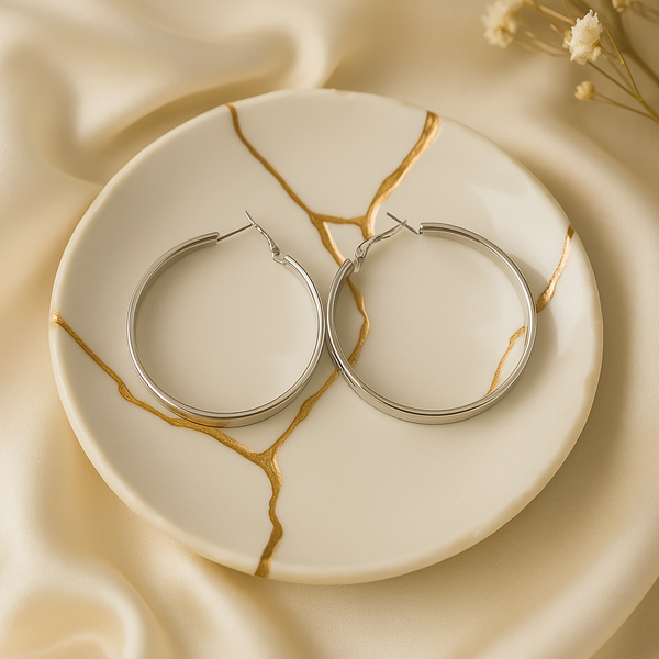 Silver Hoop Earrings