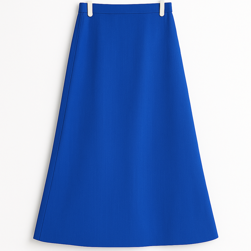 Relaxed Fit Full Length Solid Color Skirt Rolling Bargains