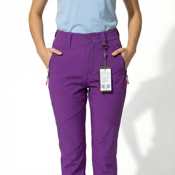 Women’s Purple Ski / Snow Pants – Waterproof, Insulated, Winter Outdoor Rolling Bargains