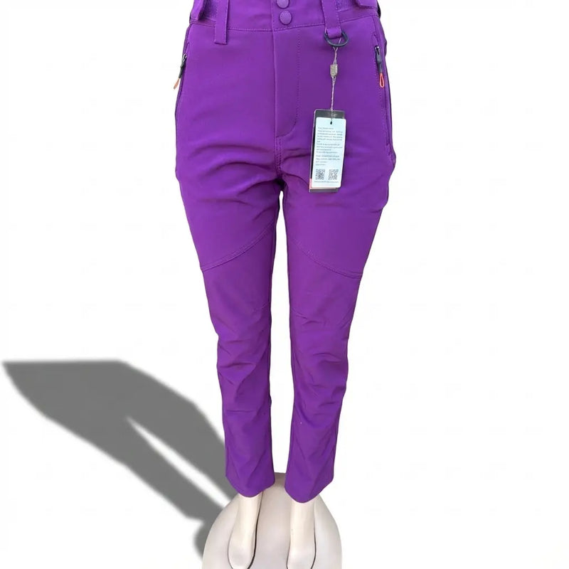 Women’s Purple Ski / Snow Pants – Waterproof, Insulated, Winter Outdoor Rolling Bargains