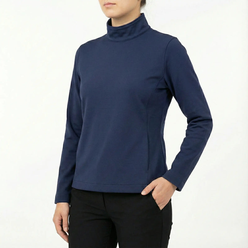 Free Soldier Women's Navy Blue Thermal Pullover with Pockets Rolling Bargains