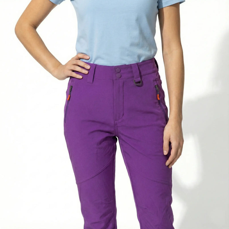 Women’s Purple Ski / Snow Pants – Waterproof, Insulated, Winter Outdoor Rolling Bargains