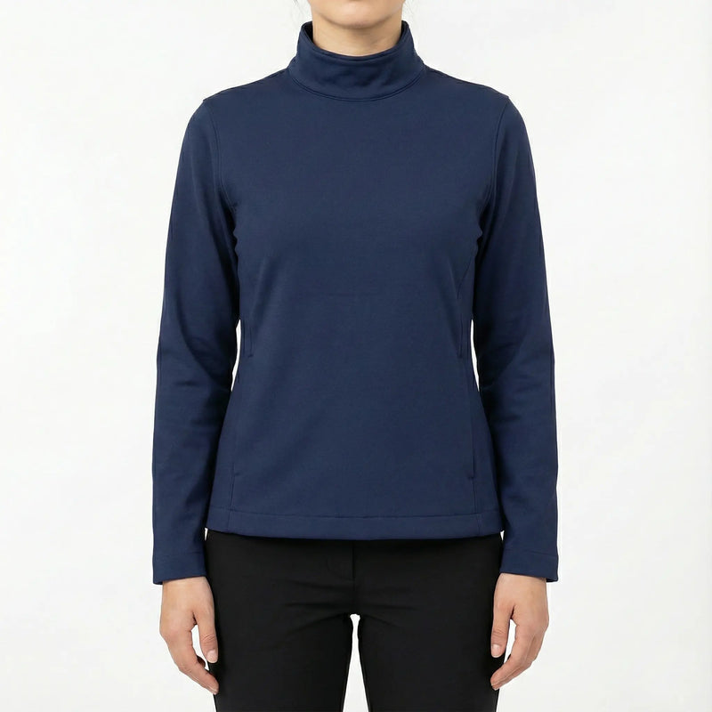 Free Soldier Women's Navy Blue Thermal Pullover with Pockets Rolling Bargains