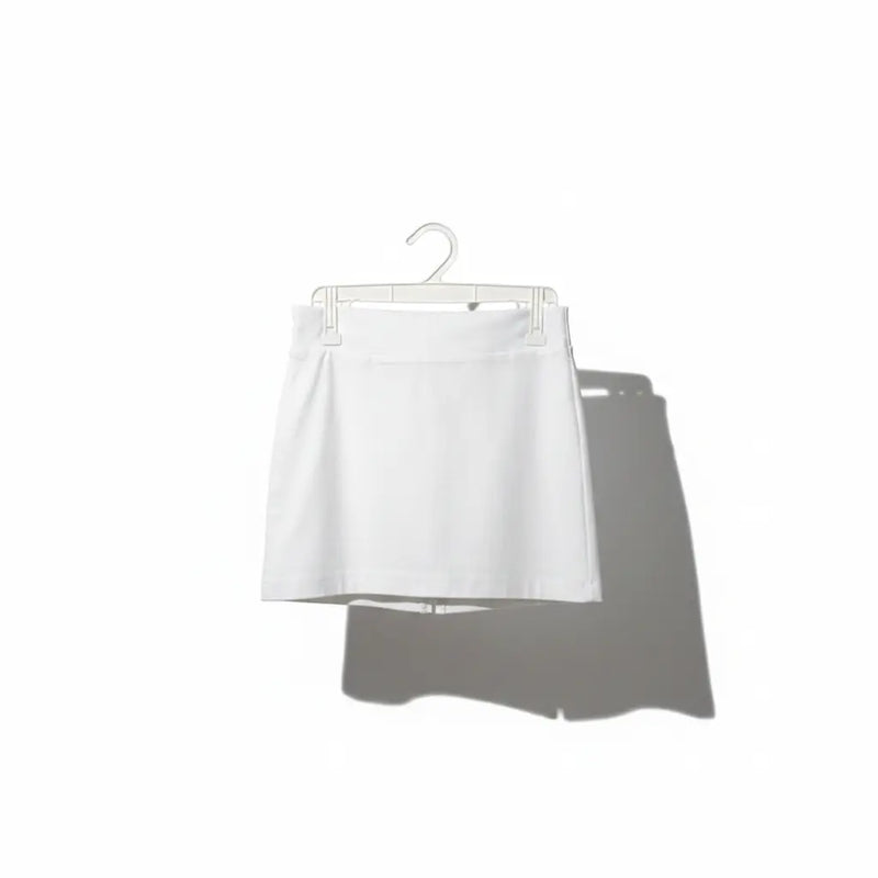 White High-Waist Athletic Skirt - One Size Rolling Bargains