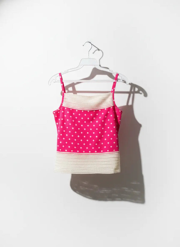 Pretty Polka Dot Cami Top Rolling Bargains