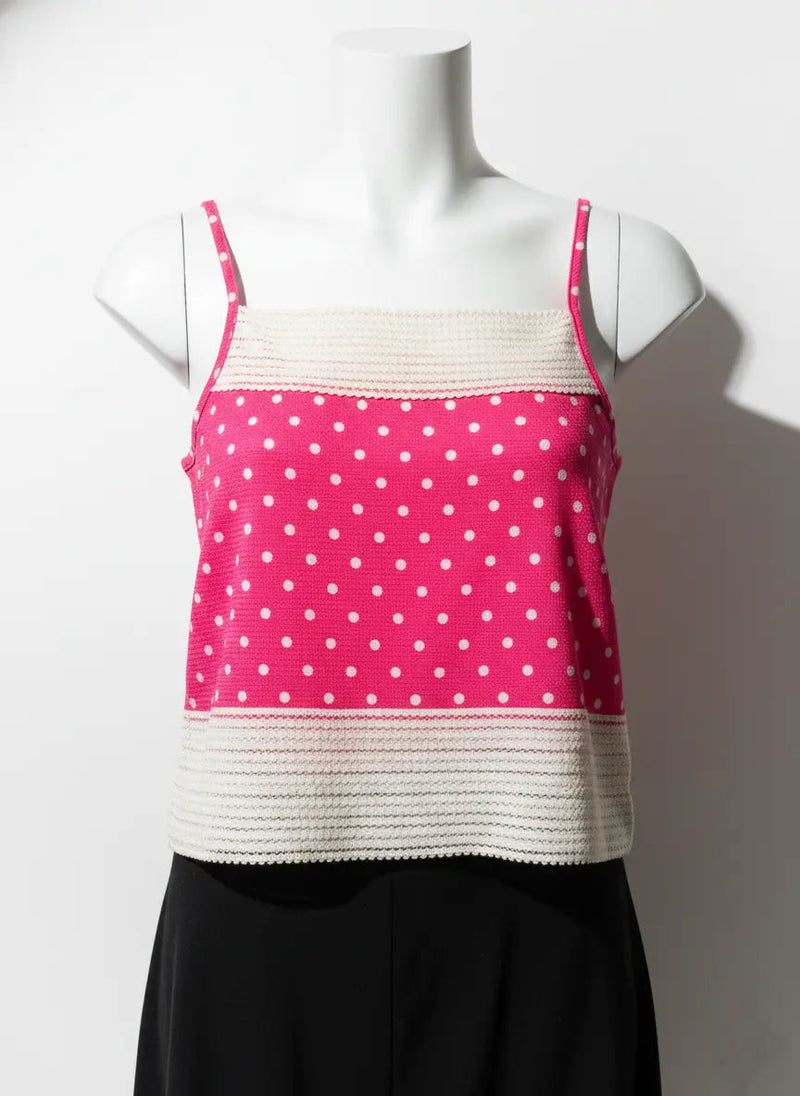 Pretty Polka Dot Cami Top Rolling Bargains